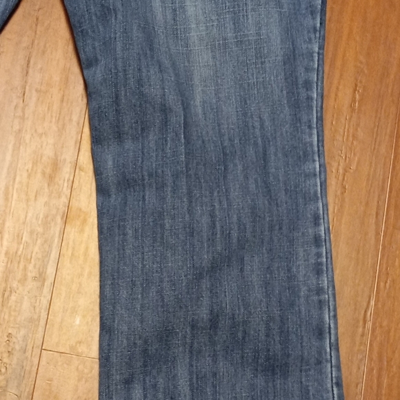 Baccini Jeans Womens  Size 12 Blue Straight Leg Mid Rise. Distressed. - Picture 7 of 10